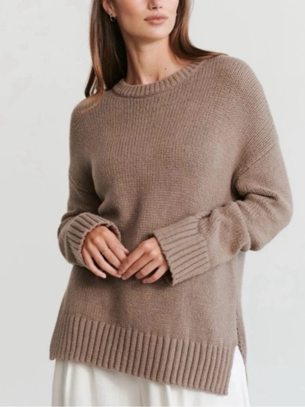 Jenni Kayne Boyfriend Crewneck Sweater—FLAW, PLEASE READ